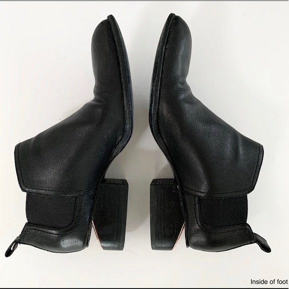 ALEXANDER WANG | KORI BOOT BOOTIES CUT-OUT HEELS ROSE GOLD CUT-OUT HEEL LEATHER - Picture 7 of 16